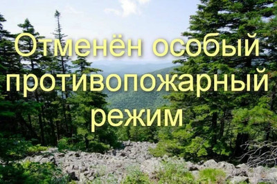 Отмена особого противопожарного режима на территории Воронежской области