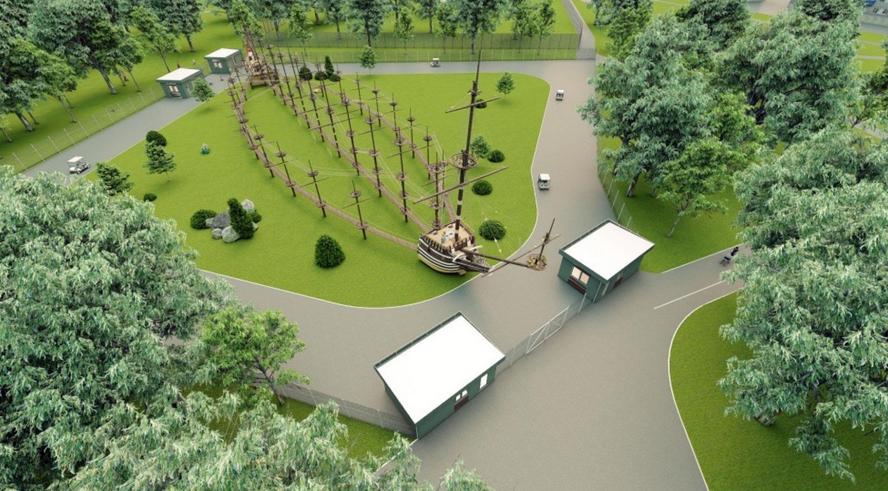 Веревочный городок построят в воронежском парке «Южный»