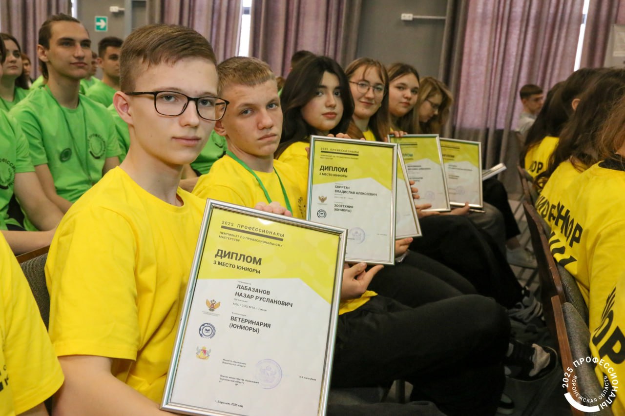 В Воронеже подвели итоги Регионального этапа Чемпионата по профессиональному мастерству «Профессионалы»