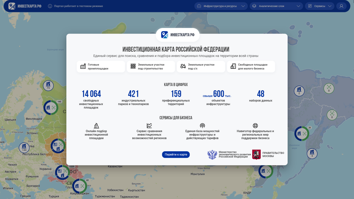 Инвестиционная карта Россия – компас деловой активности