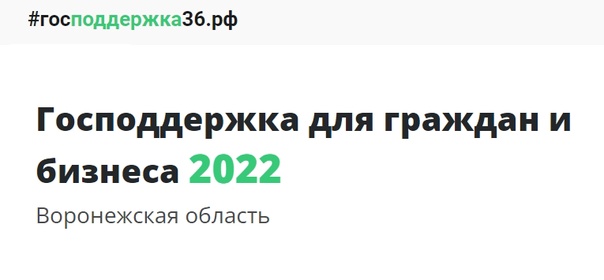 Внимание! О всех мерах поддержки в Воронежской области